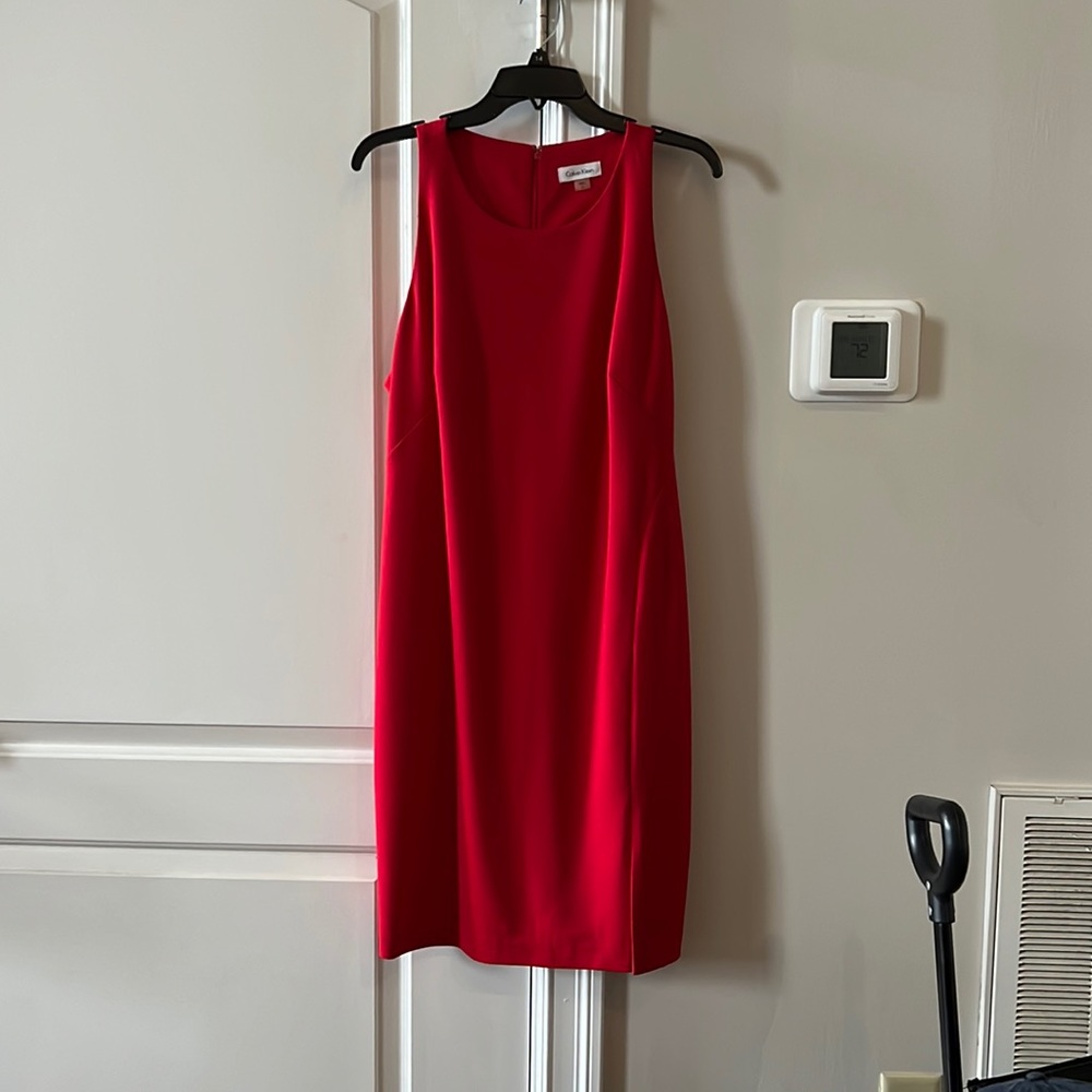 Red Calvin Klein Cocktail Dress